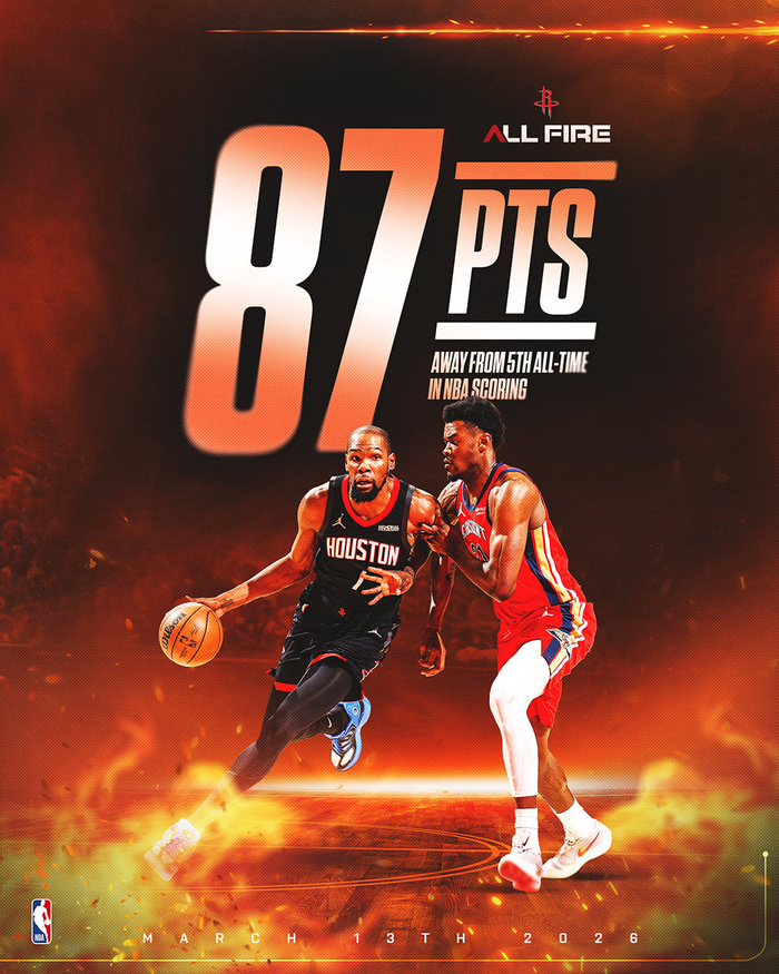 必一运动-杜兰特距超乔丹仅差87分，火箭五战赛程引关注|凯文·杜兰特|湖人|热火|公牛|老鹰_新浪体育_新浪新闻